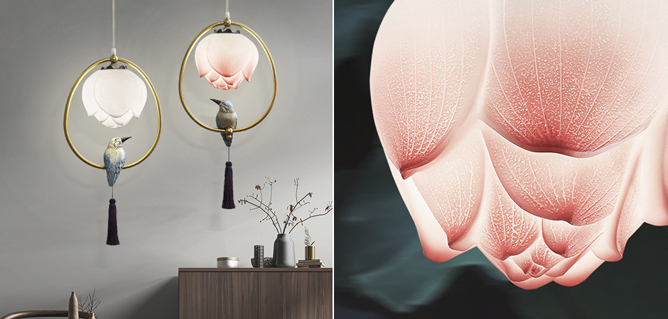 Подвесной светильник Blue Bird with Tassel Подвесной светильник Blue Bird with Tassel - Loft-Concept в Омске