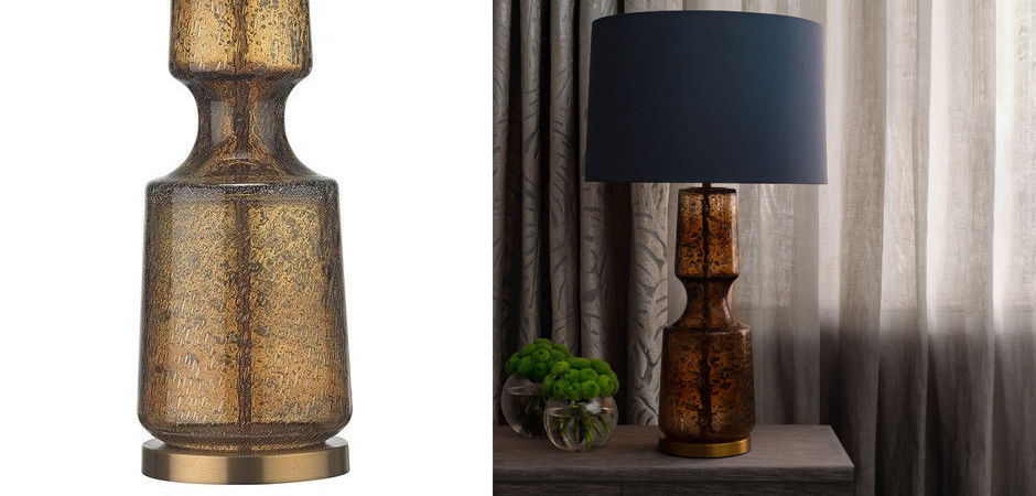 Настольная лампа Antero Amber Smoke Table Lamp Настольная лампа Antero Amber Smoke Table Lamp - Loft-Concept в Омске