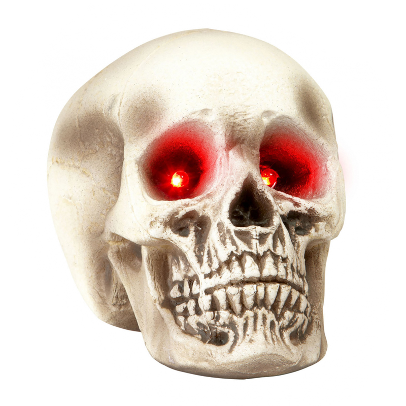 Аксессуар HALLOWEEN Skull Red Eyes Серый в Омске | Loft Concept 