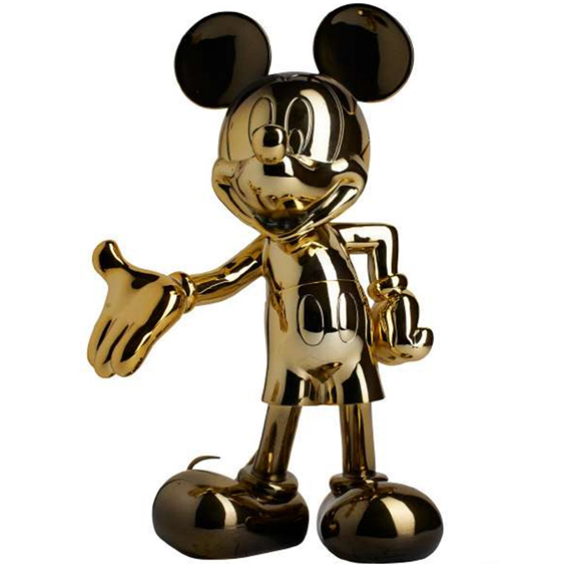 Статуэтка Mickey Mouse statuette gold Глянцевое золото Черный в Омске | Loft Concept 