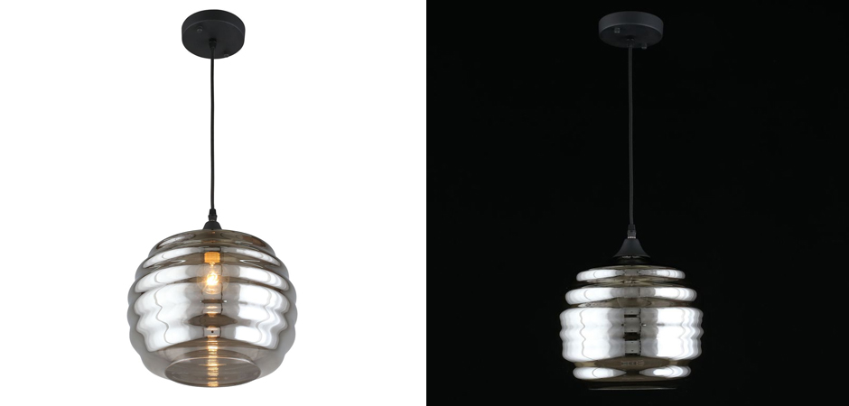 Подвесной светильник Beehive с дымчатым плафоном - Loft-Concept в Омске