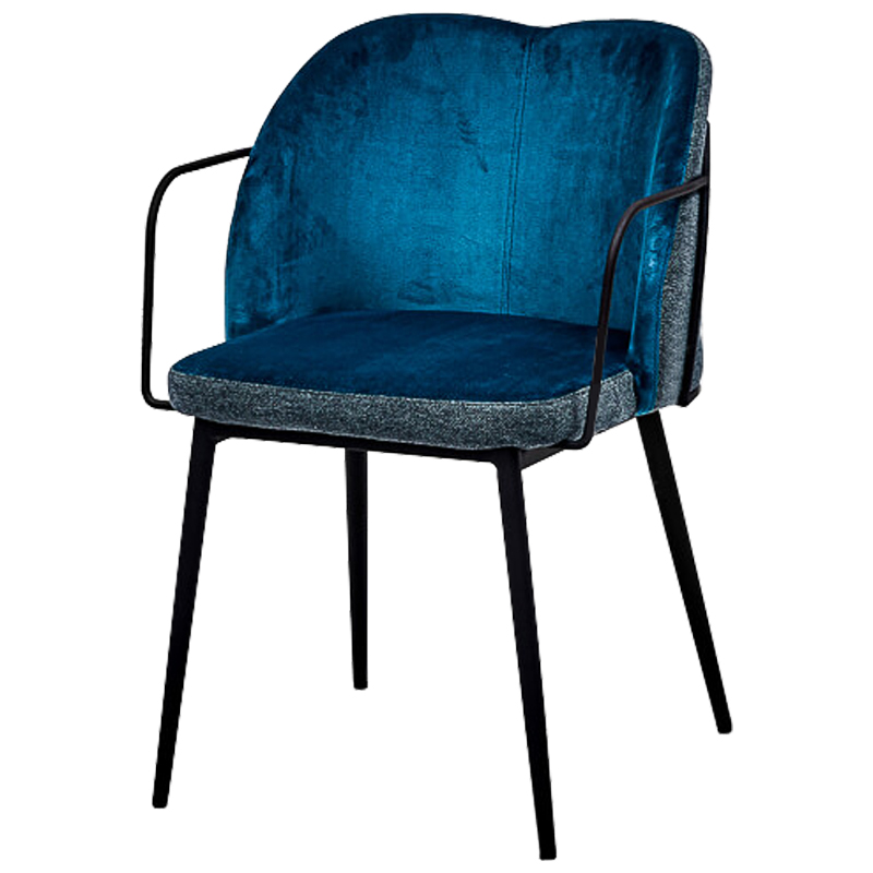 Стул Raymond Stool blue Синий Черный в Омске | Loft Concept 