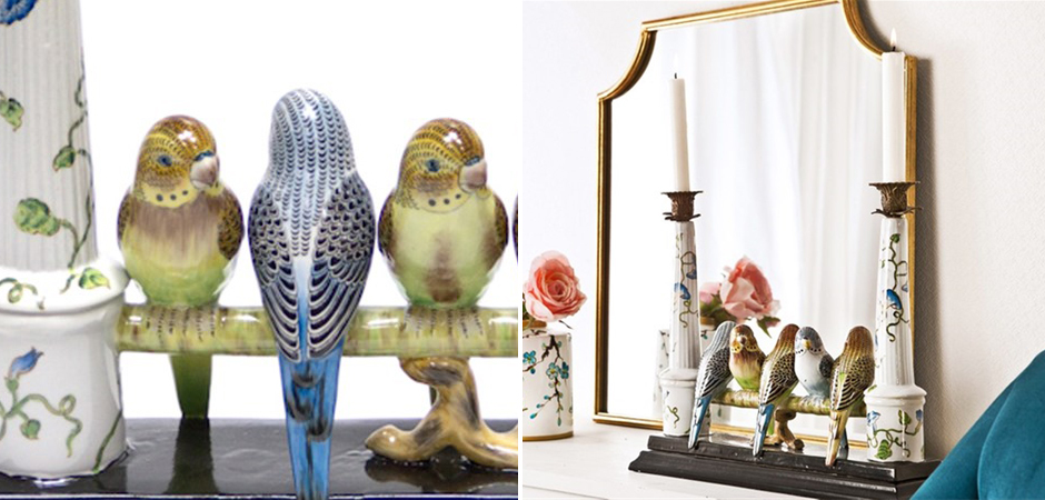 Двойной подсвечник Five Budgies Двойной подсвечник Five Budgies - Loft-Concept в Омске