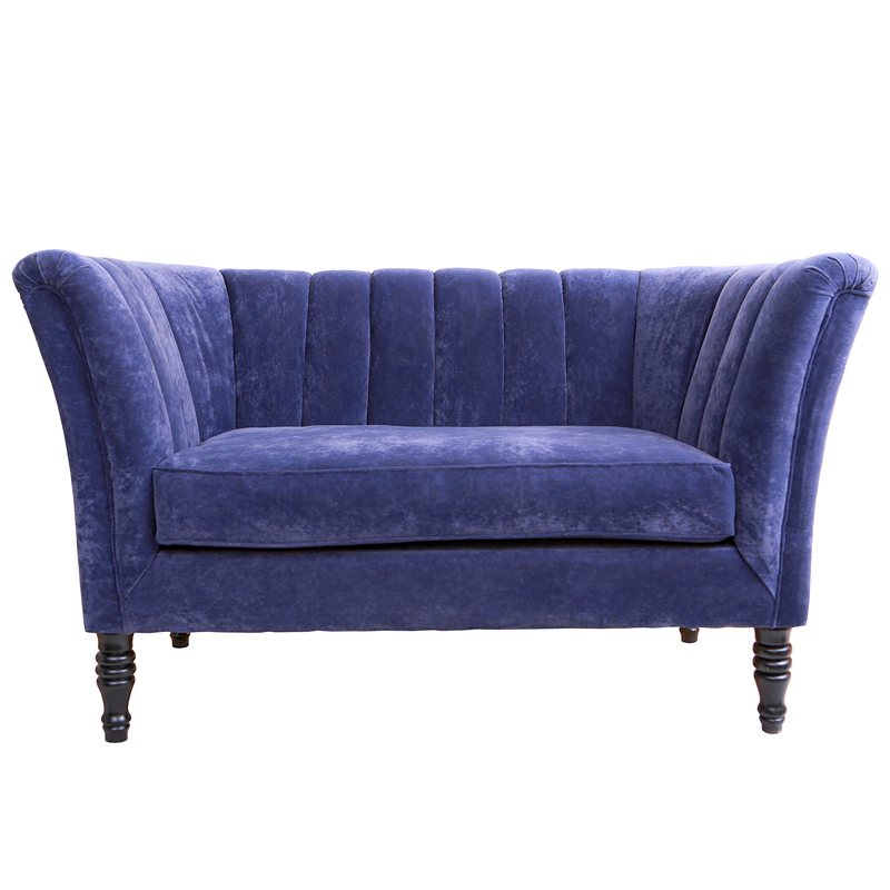 Диван Joffroi Sofa velour blue Синий в Омске | Loft Concept 