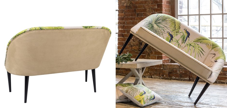 Диван Sofa Jungle Andaman fond bleu Диван Sofa Jungle Andaman fond bleu - Loft-Concept в Омске