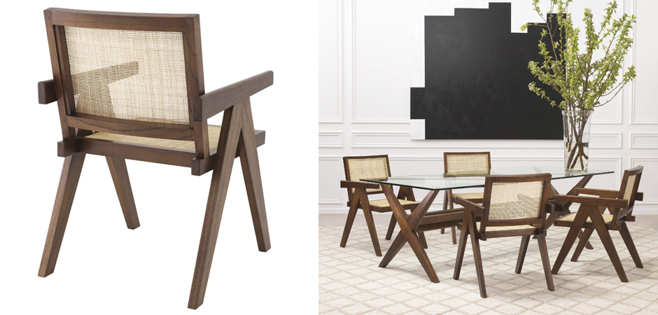 Стул Eichholtz Dining Chair Aristide brown Стул Eichholtz Dining Chair Aristide brown - Loft-Concept в Омске