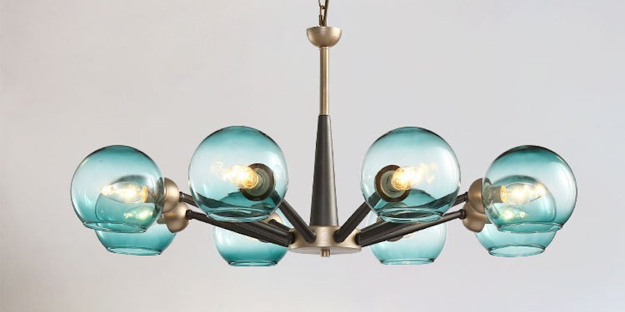 Люстра Thalia chandelier Blue glass Люстра Thalia chandelier Blue glass - Loft-Concept в Омске