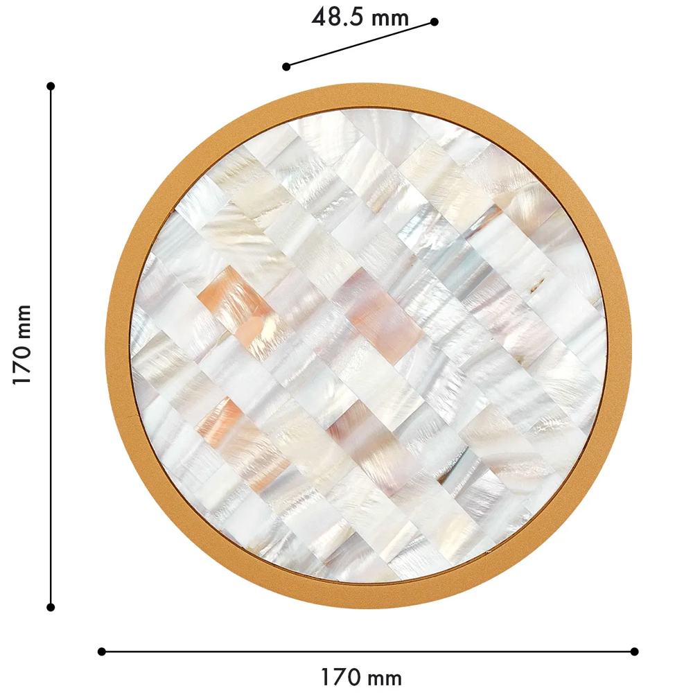 Бра в форме диска с перламутровыми прямоугольниками из морской ракушки Touch of Marine Charm в Омске