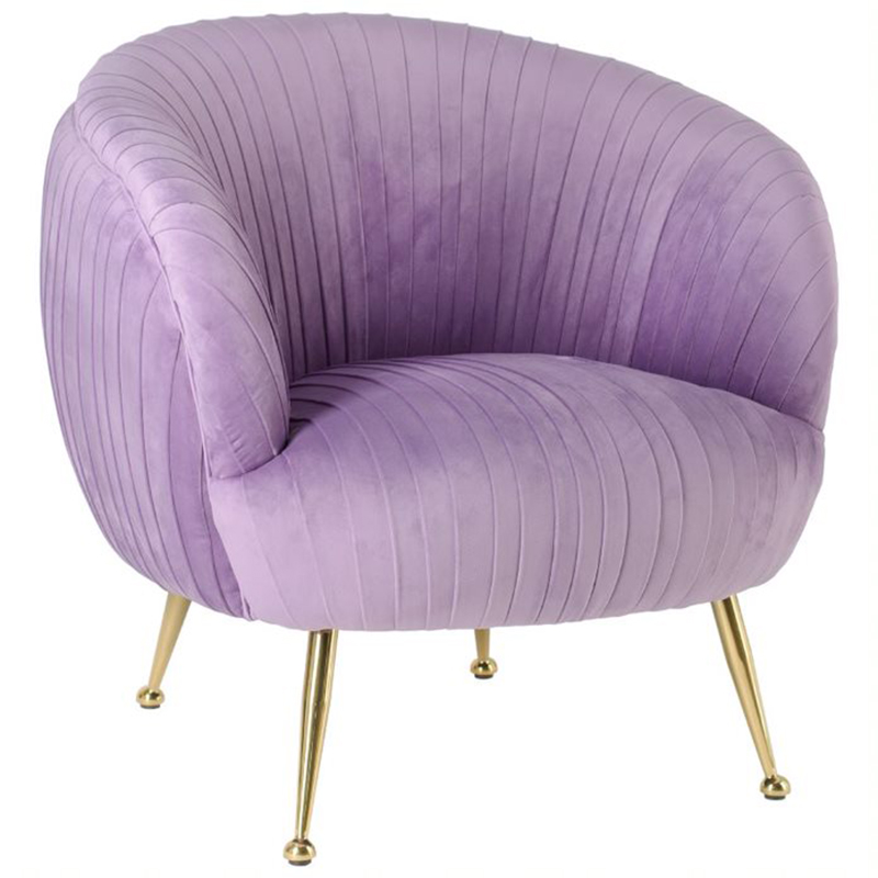 Кресло SOUFFLE CHAIR lilac Сиреневый матовое золото в Омске | Loft Concept 