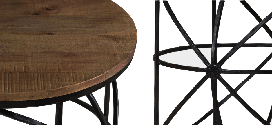 Журнальный стол Industrial Rust Round Sphero Table Журнальный стол Industrial Rust Round Sphero Table - Loft-Concept в Омске
