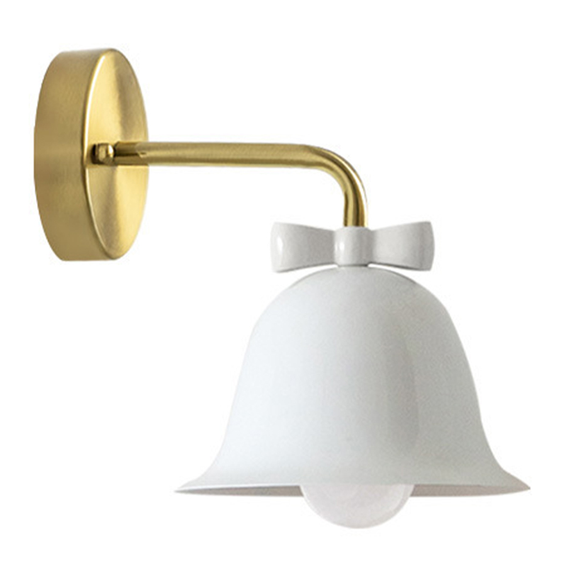 Бра Колокольчик Bell with Bow White Wall Lamp Белый Белый Красный Морская синь Золотой в Омске | Loft Concept 