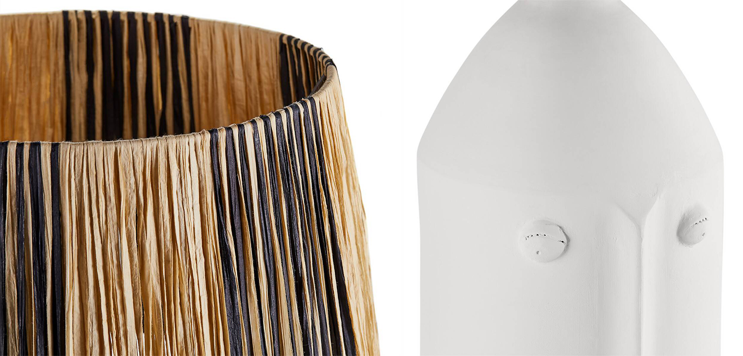 Настольная лампа Petrine beige black - фото №1