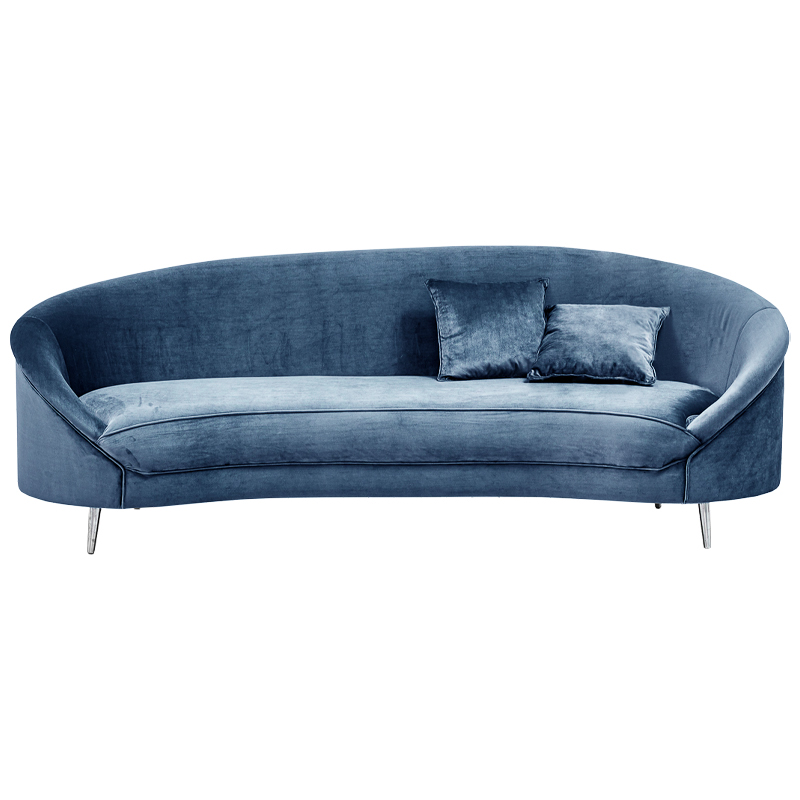 Диван Paulet Sofa blue Серый Хром в Омске | Loft Concept 