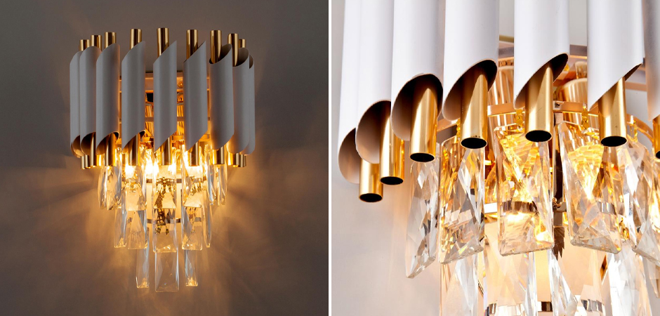 Каскадное бра Empire Crystal Gold Каскадное бра Empire Crystal Gold - Loft-Concept в Омске
