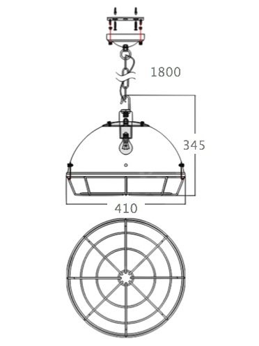 Светильник Loft Industrial Metal Cage Spiderweb в Омске