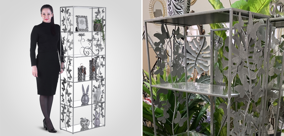 Стеллаж Silver Butterfly Wide Стеллаж Silver Butterfly Wide - Loft-Concept в Омске