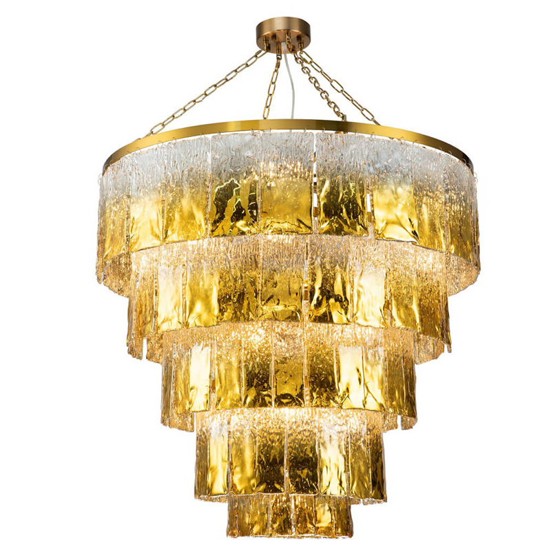 Люстра Golden Ombre Chandelier 100 Золотой в Омске | Loft Concept 