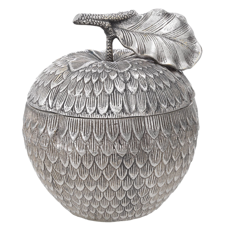 Шкатулка Eichholtz Box Custard Apple Silver Серебряный в Омске | Loft Concept 