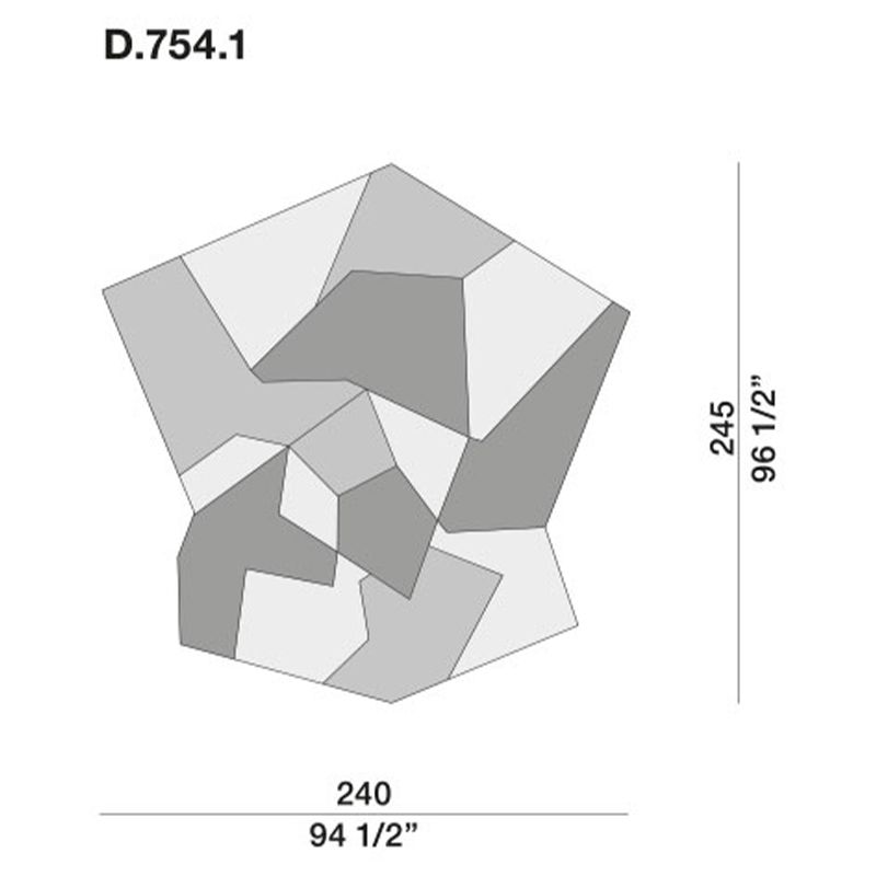 Дизайнерский шерстяной ковер Gio Ponti D.754.1 Rug в Омске