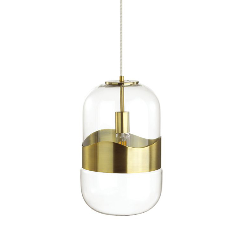 Подвесной светильник Igon Gold Hanging Lamp Золотой Прозрачный в Омске | Loft Concept 