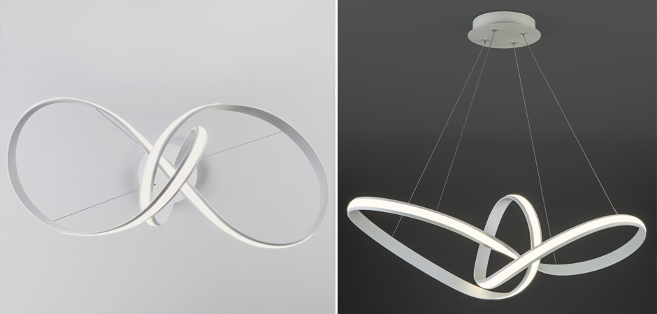 Люстра Mobius Strip White Chandelier Люстра Mobius Strip White Chandelier - Loft-Concept в Омске