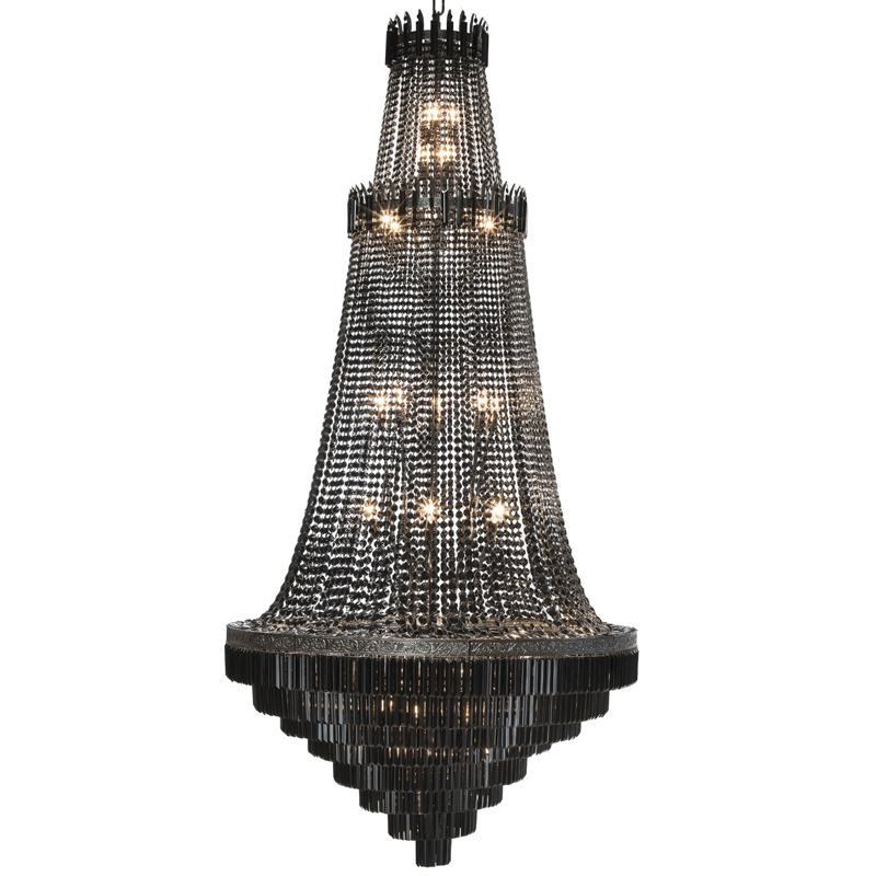 Люстра ABHIKA LAMP EMPIRE BRONZE Черный Темная бронза в Омске | Loft Concept 