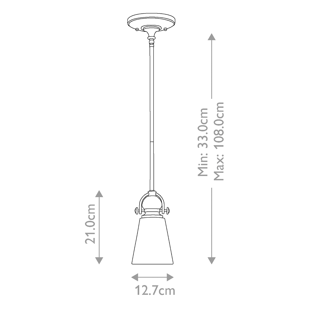 Подвесной светильник бронзового цвета с матовым стеклянным плафоном в форме конуса Hinkley в Омске