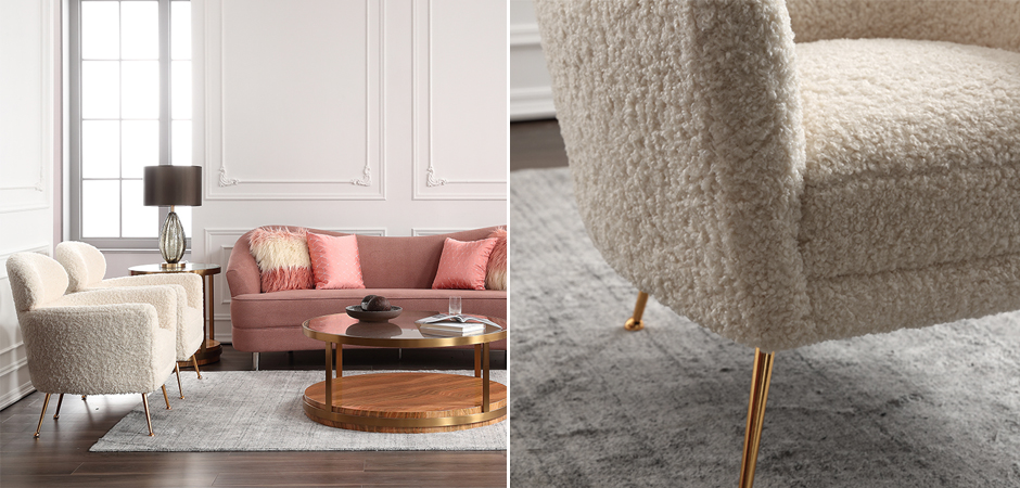 Кресло Milk Boucle Chair Кресло Milk Boucle Chair - Loft-Concept в Омске