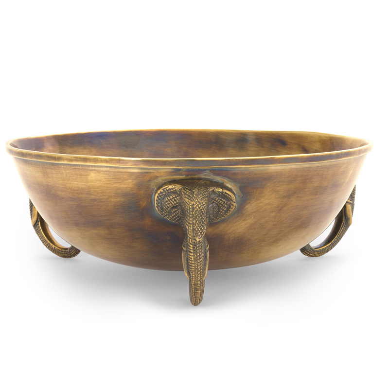 Чаша Eichholtz Bowl Maharaja brass Винтажная латунь в Омске | Loft Concept 