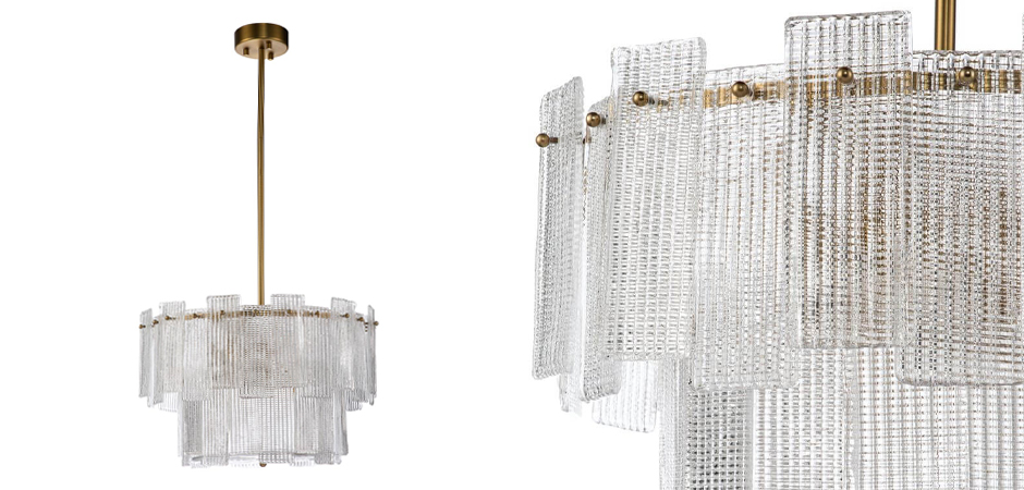 Люстра Glass Beehive с Рельефным стеклом - Loft-Concept в Омске