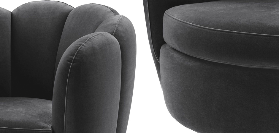Кресло Eichholtz Swivel Chair Mirage dark grey Кресло Eichholtz Swivel Chair Mirage dark grey - Loft-Concept в Омске