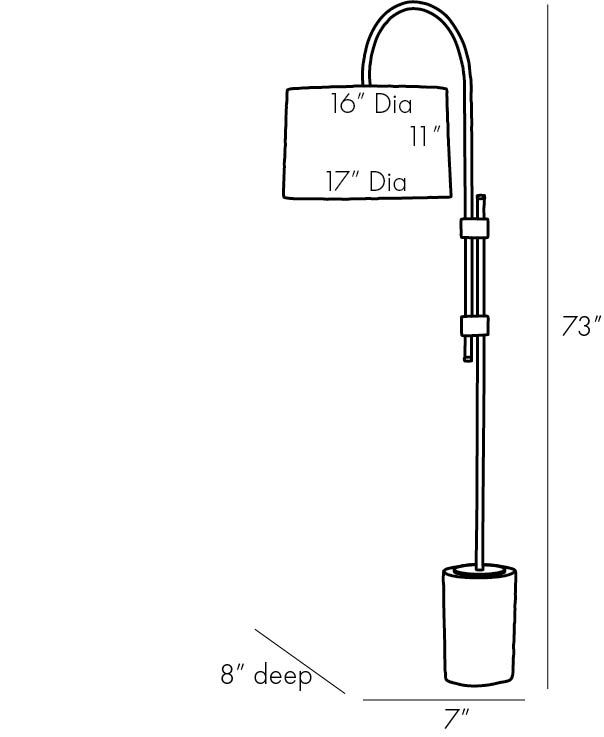 Торшер Arteriors ILY FLOOR LAMP в Омске