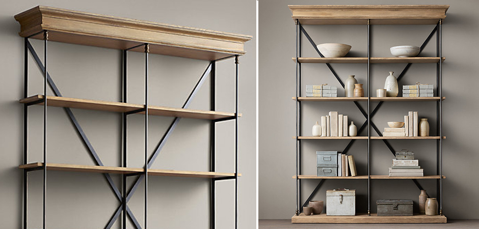Стеллаж RH Old Oak Double Стеллаж RH Old Oak Double - Loft-Concept в Омске