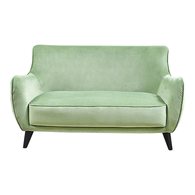 Диван Mint Softness Sofa Зеленый шалфей Черный в Омске | Loft Concept 