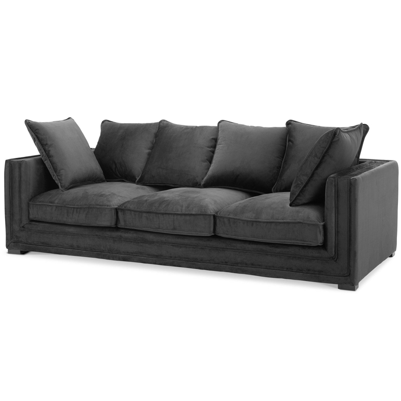 Диван Eichholtz Sofa Menorca black Черный в Омске | Loft Concept 