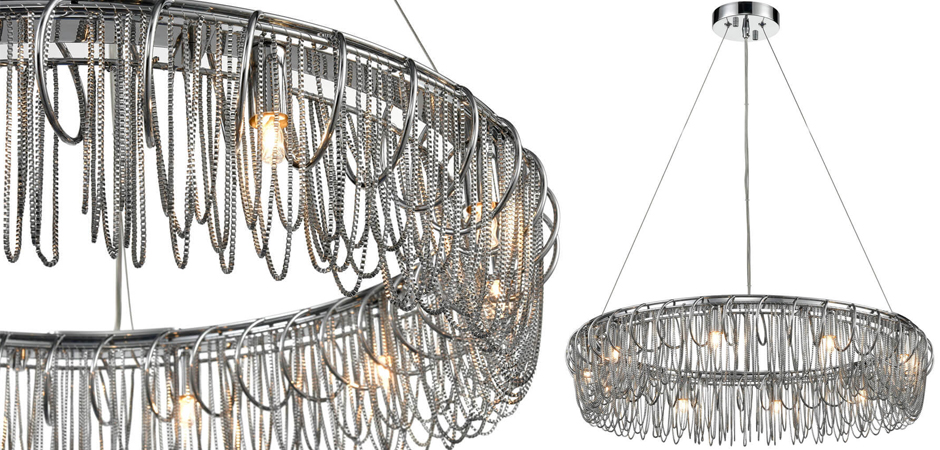Люстра Spiral & Chains Chrome Circle Люстра Spiral & Chains Chrome Circle - Loft-Concept в Омске