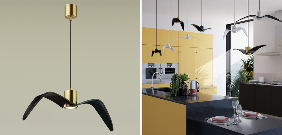 Подвесной светильник Seagull Gold черный Подвесной светильник Seagull Gold черный - Loft-Concept в Омске