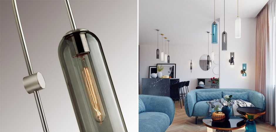 Бра Articolo c дымчатым стеклом - Loft-Concept в Омске