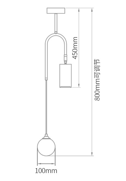 Потолочный светильник Ando Wooden Metal Brass Light 2 плафона в Омске