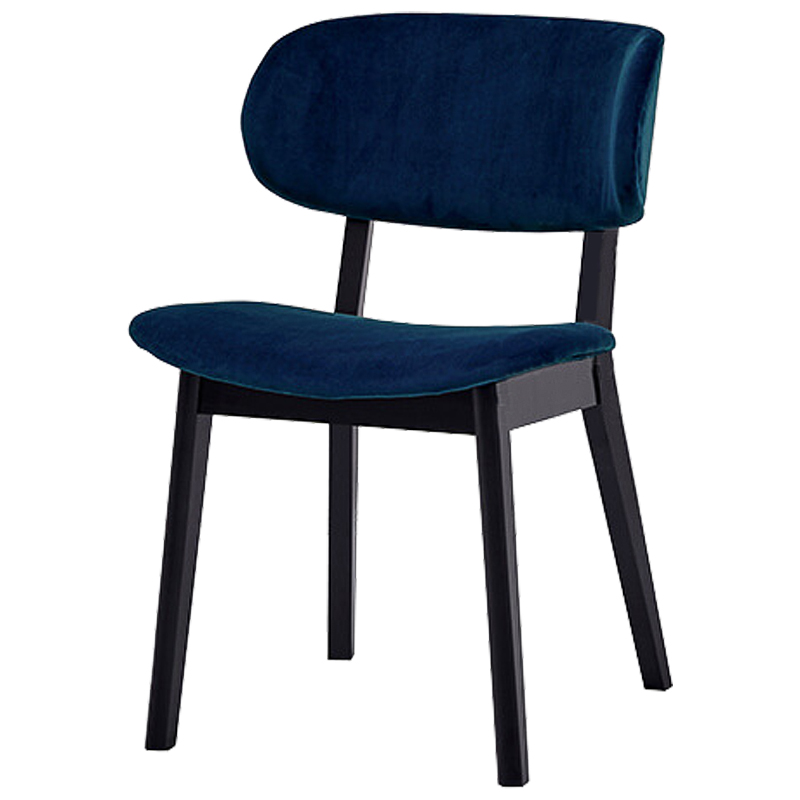 Стул Mungan Stool blue Черный Сапфирово-синий в Омске | Loft Concept 