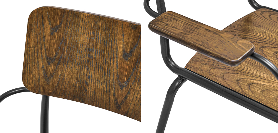 Стул с подлокотниками Joshua Loft Stool with armrests Стул с подлокотниками Joshua Loft Stool with armrests - Loft-Concept в Омске