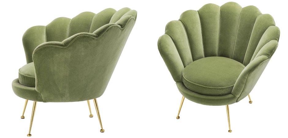 Кресло Eichholtz Chair Trapezium Light Green Кресло Eichholtz Chair Trapezium Light Green - Loft-Concept в Омске
