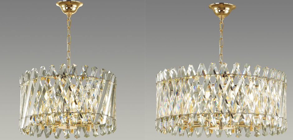 Люстра Crystal Crossed Stripes Gold Люстра Crystal Crossed Stripes Gold - Loft-Concept в Омске