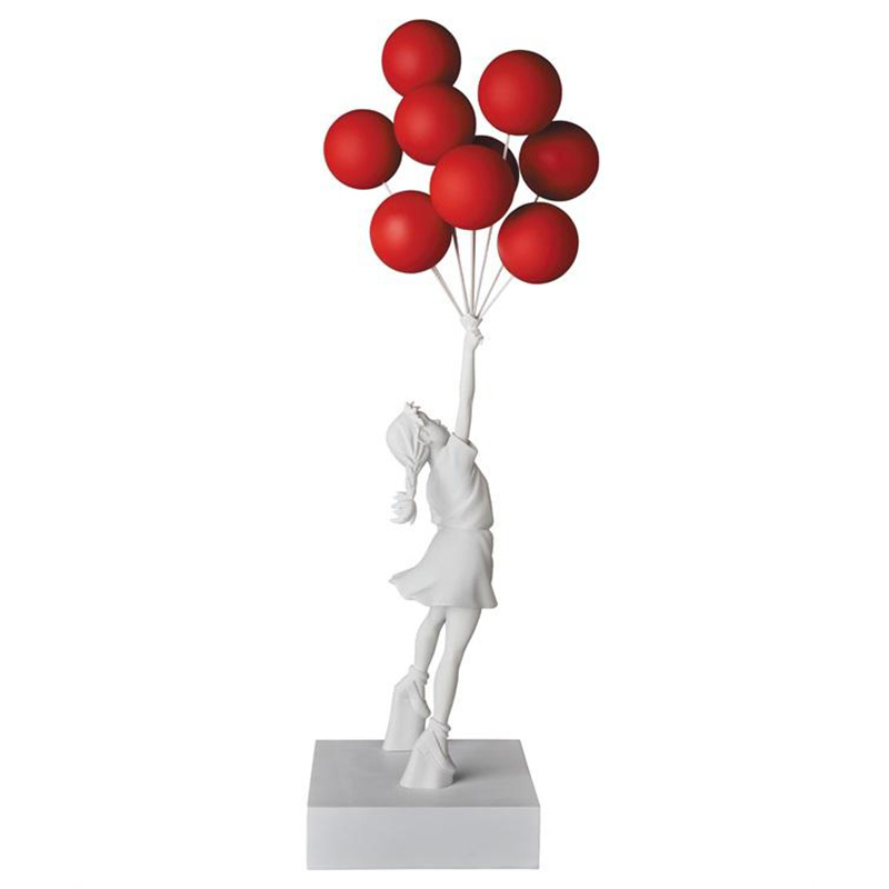 Статуэтка Flying Balloons Girl white and red Белый Красный в Омске | Loft Concept 