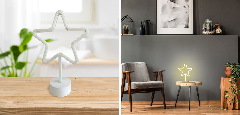Неоновая настольная лампа Night Star Неоновая настольная лампа Night Star - Loft-Concept в Омске