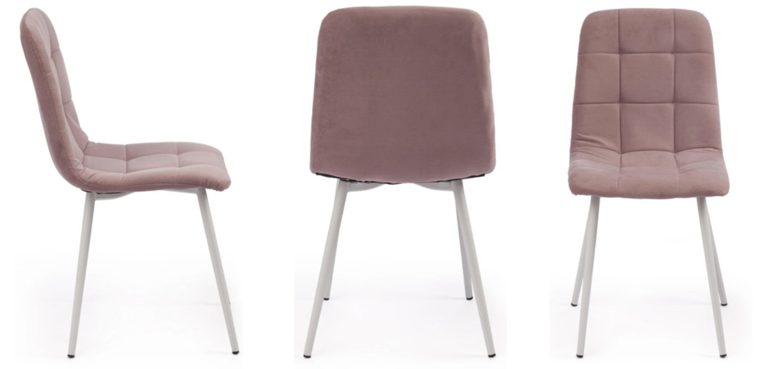 Стул Nancy Velour Smoky Rose Chair - фото