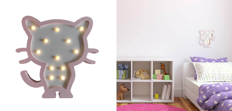 Детский ночник Розовый котенок Детский ночник Розовый котенок - Loft-Concept в Омске