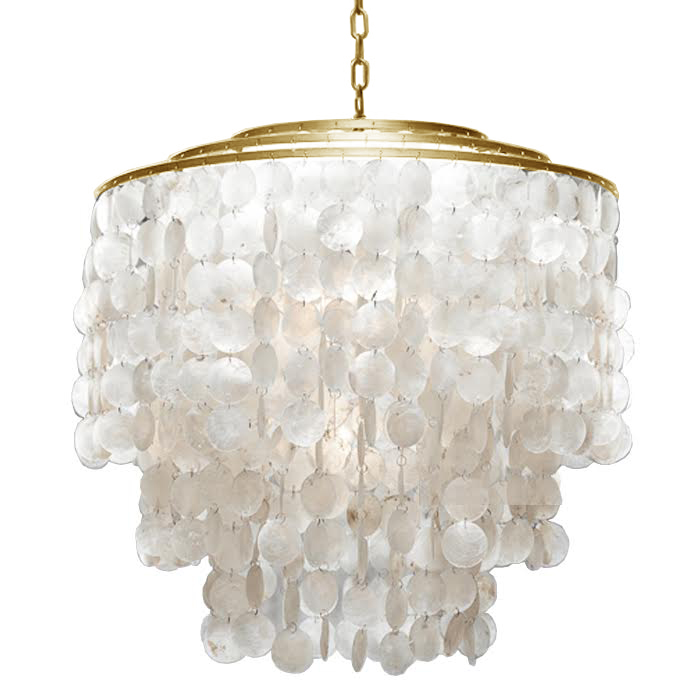Люстра SHELL Chandelier 65 Золото Белый Золотой Люстра SHELL Chandelier 65 Золото Белый Золотой в Омске | Loft Concept