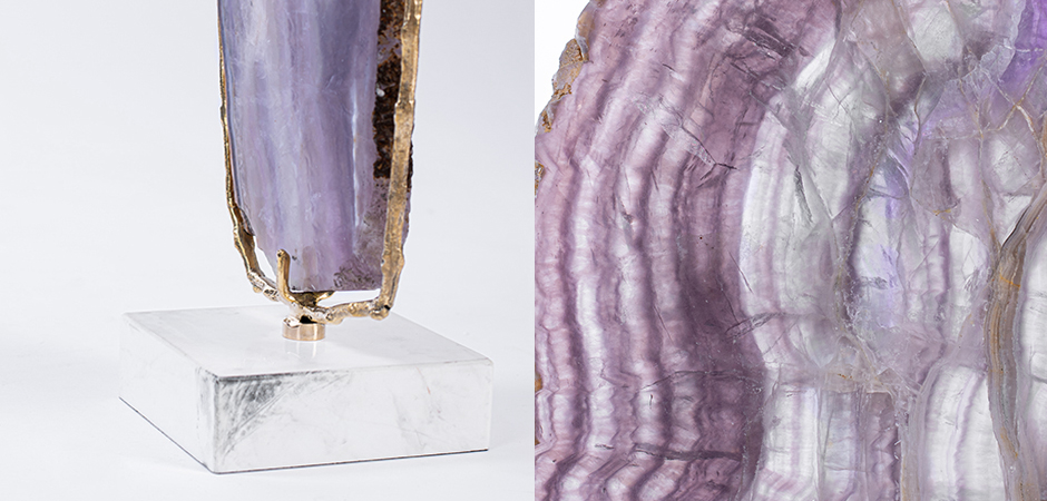 Plaque fluorite pourpre Аксессуар камень Флюорит Plaque fluorite pourpre Аксессуар камень Флюорит - Loft-Concept в Омске