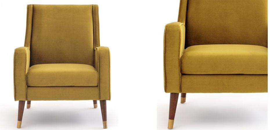 Кресло Classic Furniture горчичный Кресло Classic Furniture горчичный - Loft-Concept в Омске